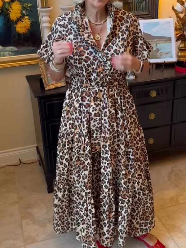 Animal Print Midi Skirt