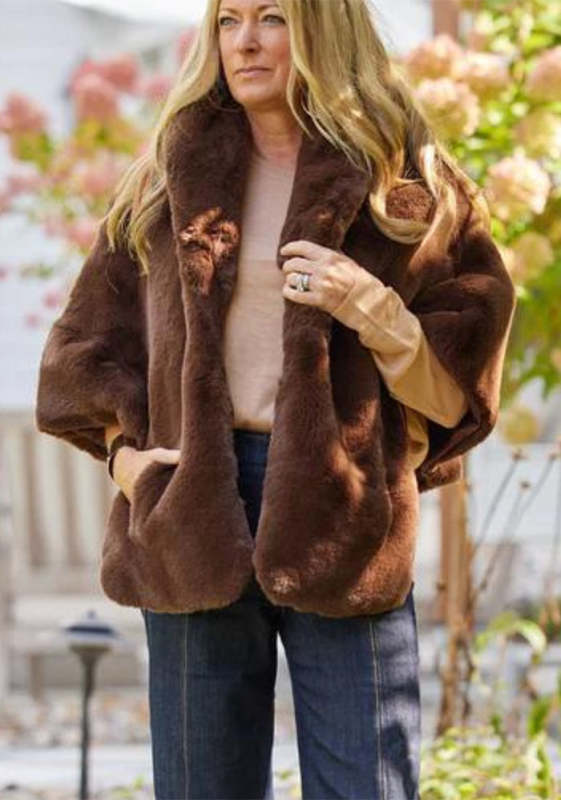 Casual Faux Fur Jacket