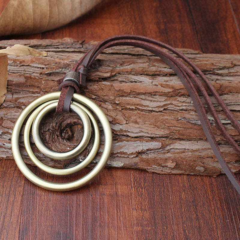 Bohemian Vintage Multilayer Round Necklace