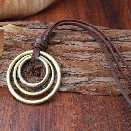 Bohemian Vintage Multilayer Round Necklace