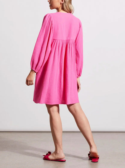 Short and Gauzy with Puff Sleeves