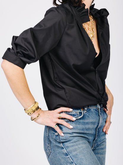Ruffle Collar Shirt