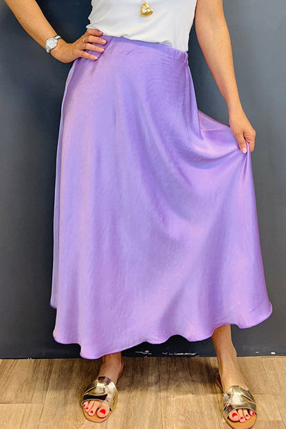 Casual Solid Color Skirt