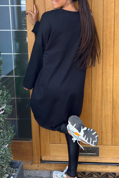 Casual Leona Heart Zipper Sweatshirt