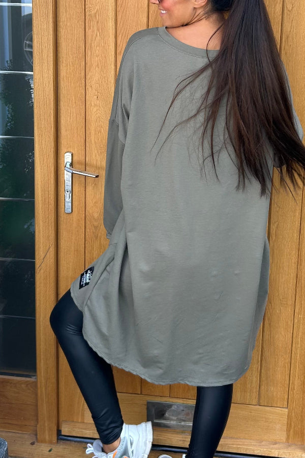 Casual Leona Heart Zipper Sweatshirt