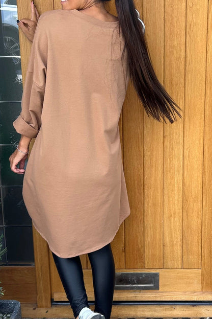 Casual Leona Heart Zipper Sweatshirt