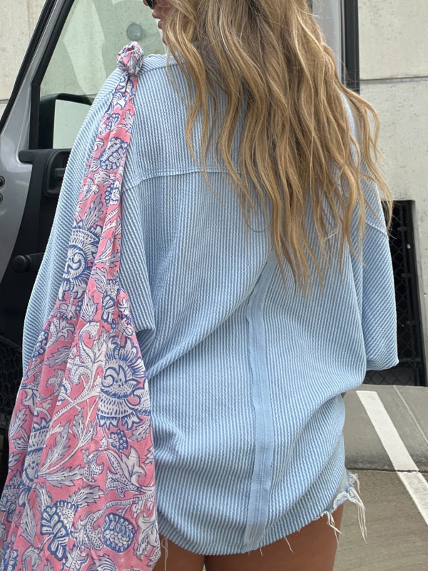 VALLEY GAL KNIT LONG SLEEVE BABY BLUE