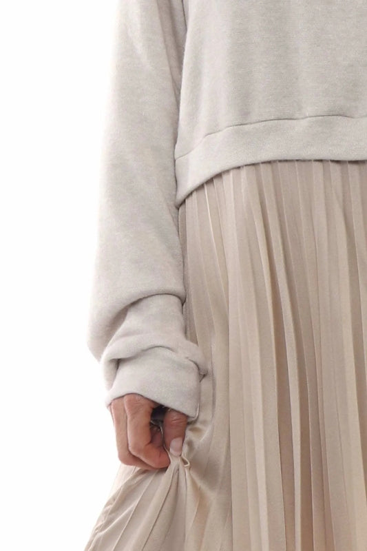 Vintage Pleated Jumper Dress