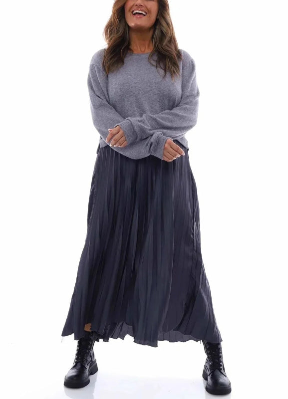 Vintage Pleated Jumper Dress