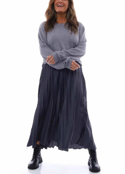 Vintage Pleated Jumper Dress